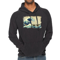 Stylish Vintage Art Great Ocean Wave Hokusai Classic Design Vintage Hoodie | Artistshot