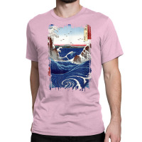 Stylish Vintage Art Ocean Whirlpool Hiroshige Classic Classic T-shirt | Artistshot