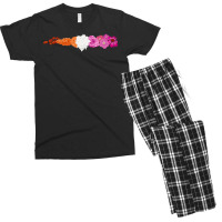 Subtle Lesbian Pride Flowers Men's T-shirt Pajama Set | Artistshot