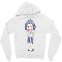 Stop! Don't Touch! Anime Girl Zipper Hoodie | Artistshot