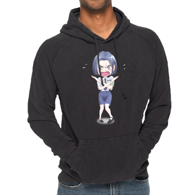 Stop! Don't Touch! Anime Girl Vintage Hoodie by sixsuspend | Artistshot