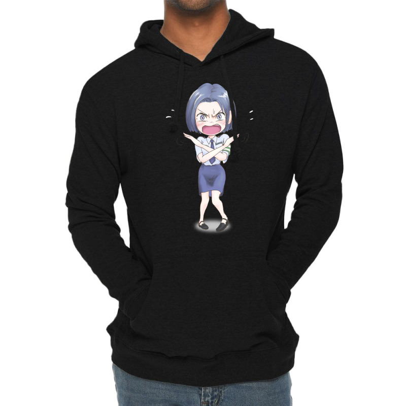 Stop! Don't Touch! Anime Girl Lightweight Hoodie by sixsuspend | Artistshot