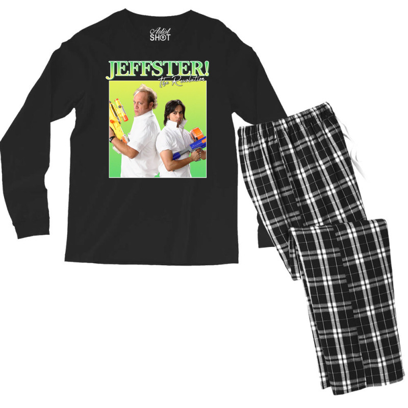 Jeffster! Vintageretro Design Men's Long Sleeve Pajama Set | Artistshot