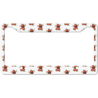 Clinical Trial Manager Inked Skull & Red Roses Tattoo License Plate Frame | Artistshot