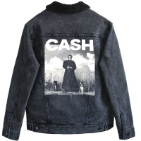 Johnny Cash Unisex Sherpa-lined Denim Jacket | Artistshot