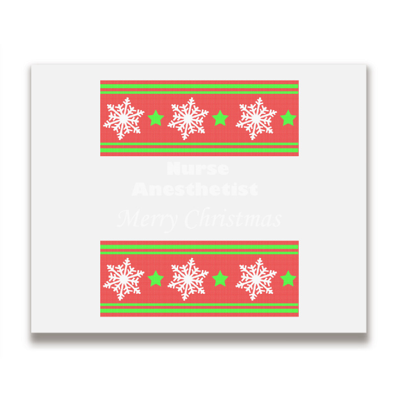 Nurse Anesthetist Christmas Metal Print Horizontal | Artistshot