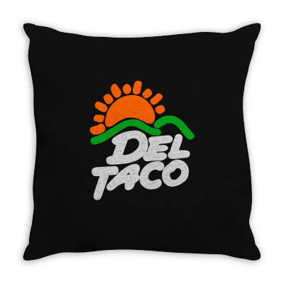 Del Taco (retro) Throw Pillow Designed By Planetshirts