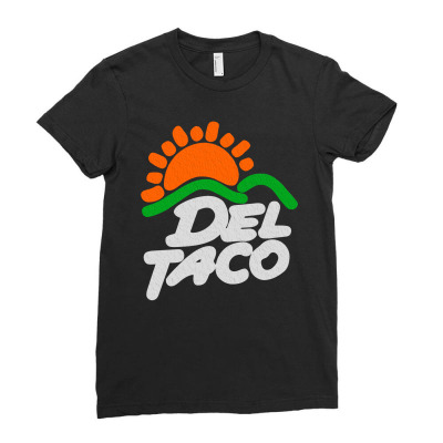 Del Taco (retro) Ladies Fitted T-shirt Designed By Planetshirts