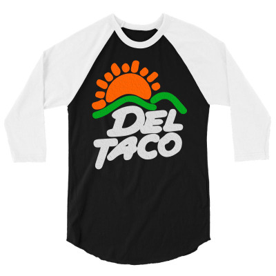 Del Taco (retro) 3/4 Sleeve Shirt Designed By Planetshirts