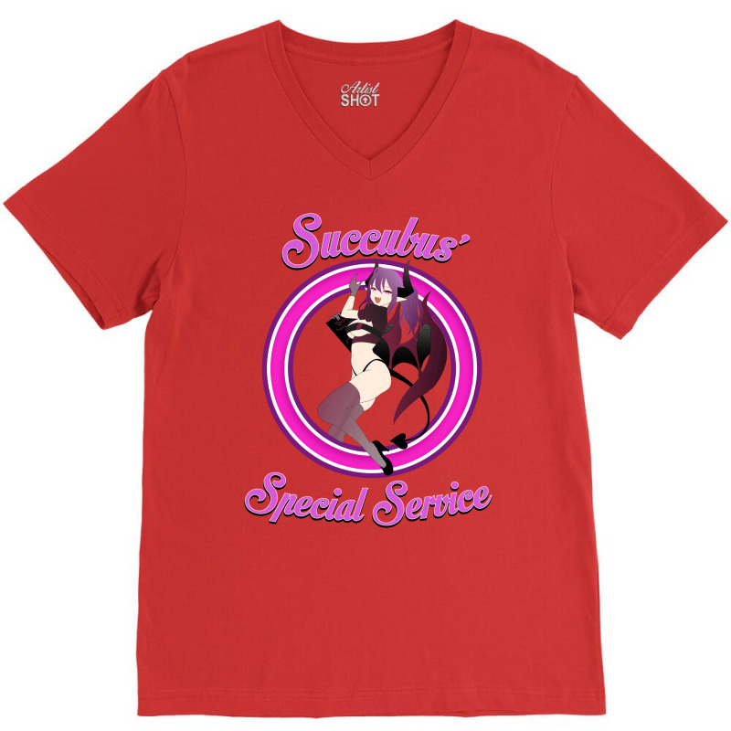 Succubus' Special Service V-Neck Tee by sixsuspend | Artistshot