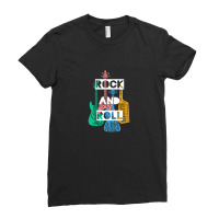 Rock And Roll Instruments Ladies Fitted T-shirt | Artistshot