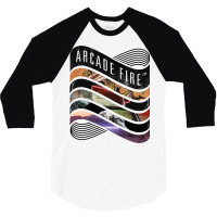 Arcade Fire   Discography 3/4 Sleeve Shirt | Artistshot