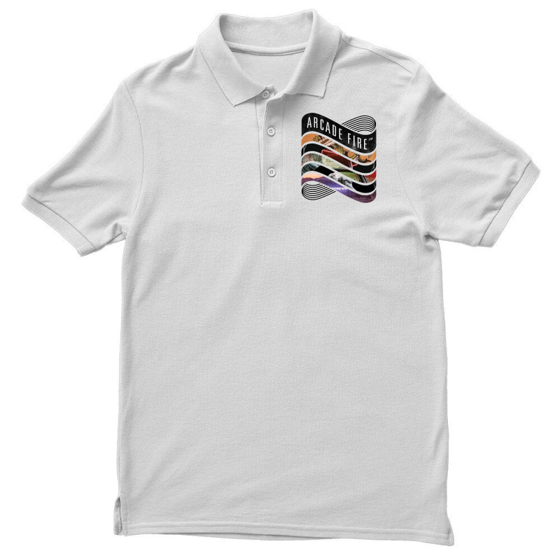 Arcade Fire   Discography Men's Polo Shirt by devitssewdaf | Artistshot