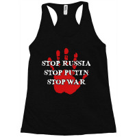 Stop Russia Stop Putin Stop War Racerback Tank | Artistshot