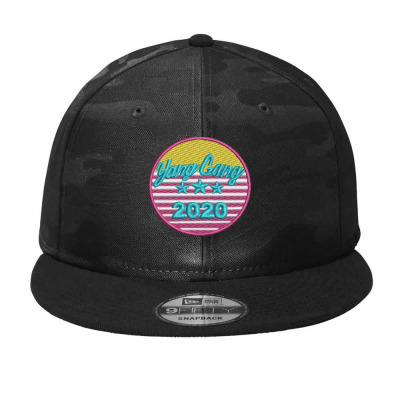 Yang Gang 2020 Embroidered Hat Camo Snapback Designed By Madhatter