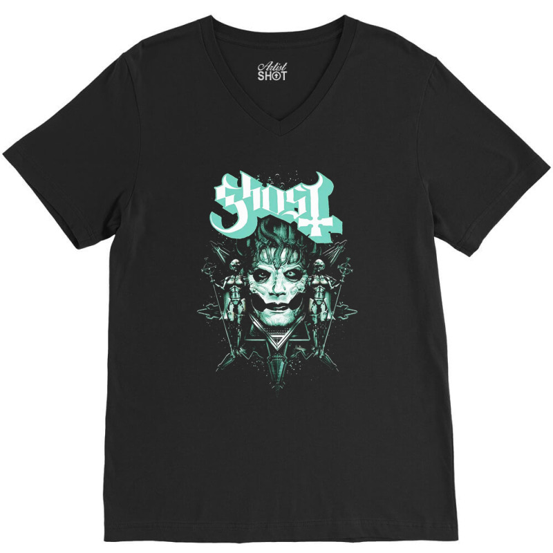 Nnghost Metal V-Neck Tee by pilitamaquiu | Artistshot