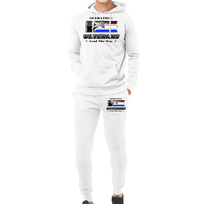 Operation Veterans Lead The Way   Hardcore And Patriotic Pullover Hood Hoodie & Jogger Set | Artistshot