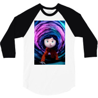 Coraline Movie Poster 3/4 Sleeve Shirt | Artistshot