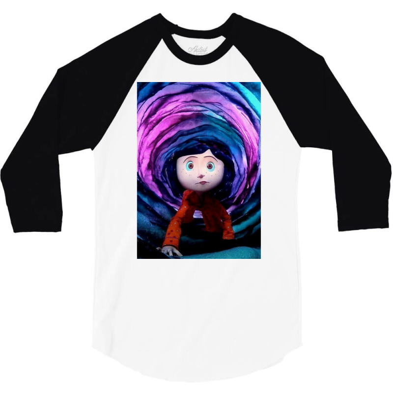 Coraline Movie Poster 3/4 Sleeve Shirt | Artistshot