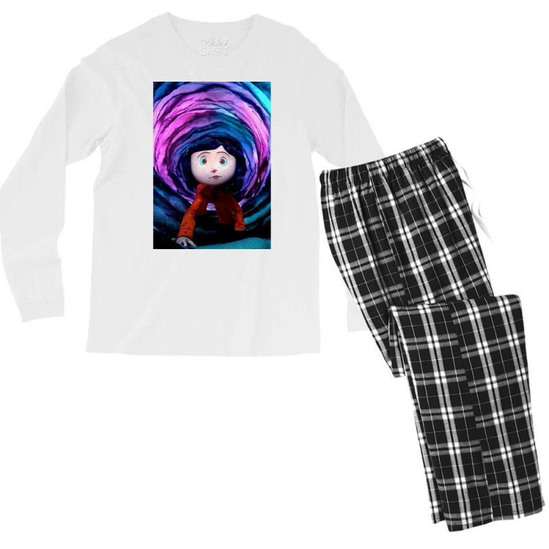 Coraline Movie Poster Men's Long Sleeve Pajama Set | Artistshot