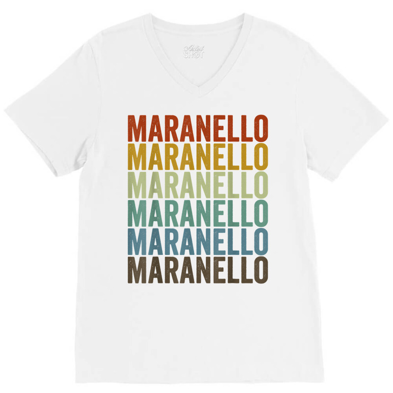 Maranello Retro City T Shirt V-neck Tee | Artistshot