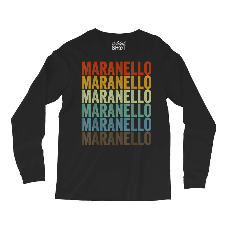 Maranello Retro City T Shirt Long Sleeve Shirts | Artistshot