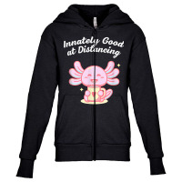 Innately Good At Distancing Introvert Pun Antisocial Joke T Shirt Youth Zipper Hoodie | Artistshot