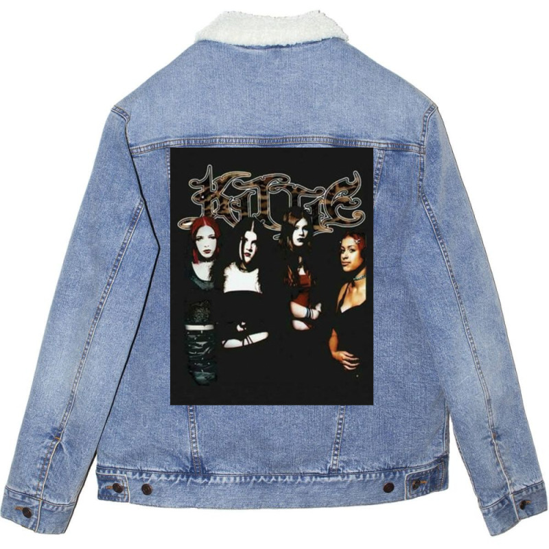 Kittie Black Rare Spit Unisex Sherpa-lined Denim Jacket | Artistshot