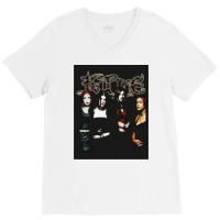 Kittie Black Rare Spit V-neck Tee | Artistshot