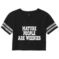 Mature People Are Weenies Retro Vintage T Shirt Scorecard Crop Tee | Artistshot