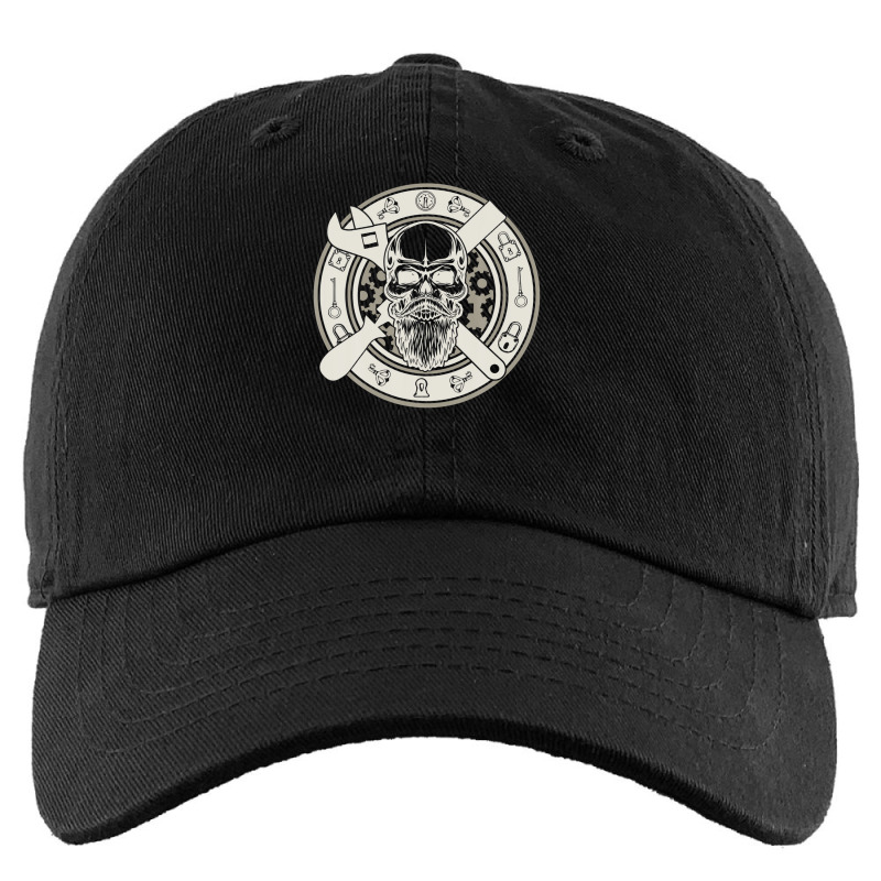 Crafting & Craft Profession - Skull Tradesman Locksmith Kids Cap by pelinratiank | Artistshot