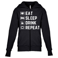 Milkman Milk Man Funny Milk Maker Eat Sleep Drink Repeat T Shirt Youth Zipper Hoodie | Artistshot