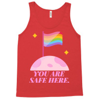 You Are Safe Here Pastel Tank Top | Artistshot