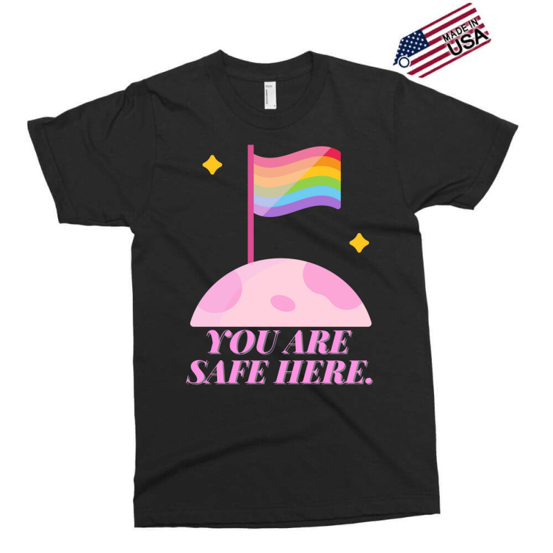 You Are Safe Here Pastel Exclusive T-shirt | Artistshot