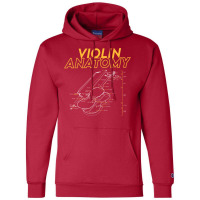 Twoset Violin   Violin Anatomy Drawing Diagram Limited Edition Champion Hoodie | Artistshot