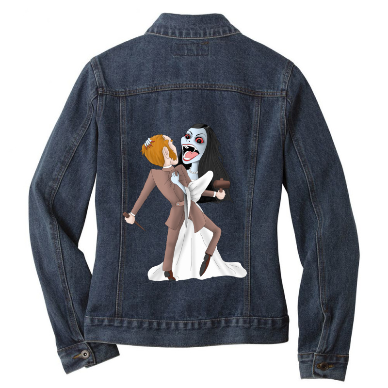 Love Bite 1 Ladies Denim Jacket by StaceyKerry | Artistshot