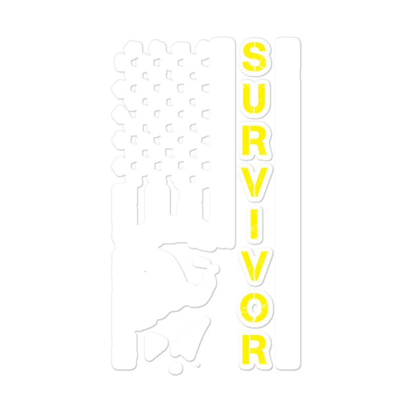 Anti Trump Survivor American Flag Sticker | Artistshot