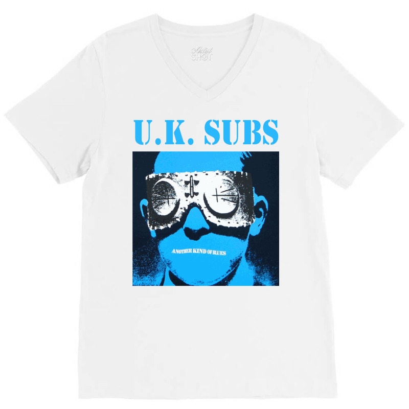 U.k. Subs   Another Kind Of Blues V-Neck Tee by aldbscanetoj | Artistshot