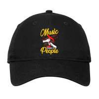 Music Teacher Note Music Notes Connects People Gift Classic Adjustable Cap | Artistshot