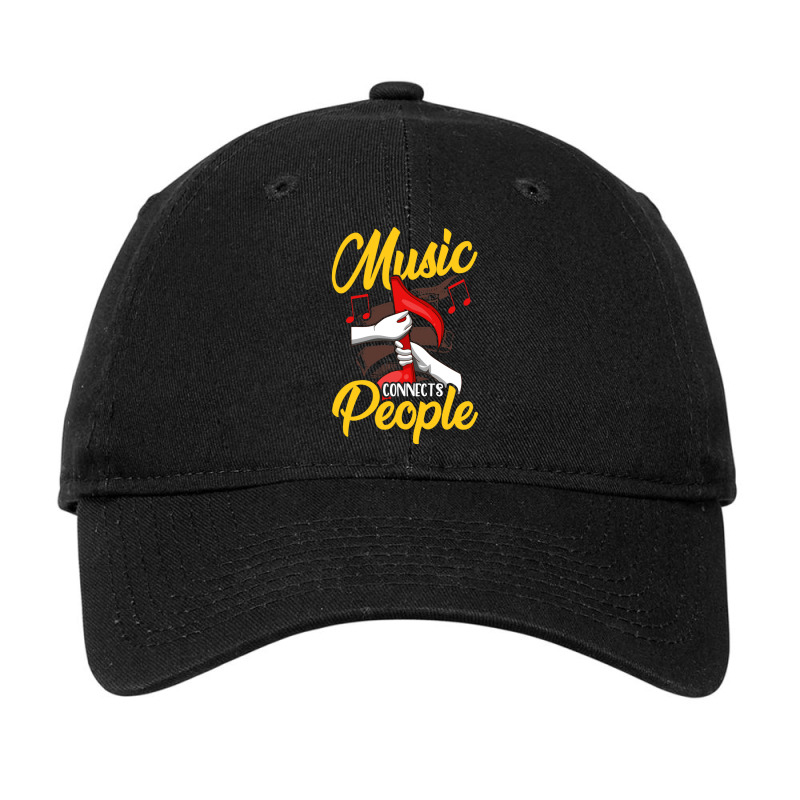 Music Teacher Note Music Notes Connects People Gift Classic Adjustable Cap by DouglasAllen | Artistshot