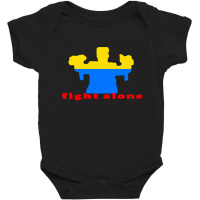 Fight Alone Baby Bodysuit | Artistshot