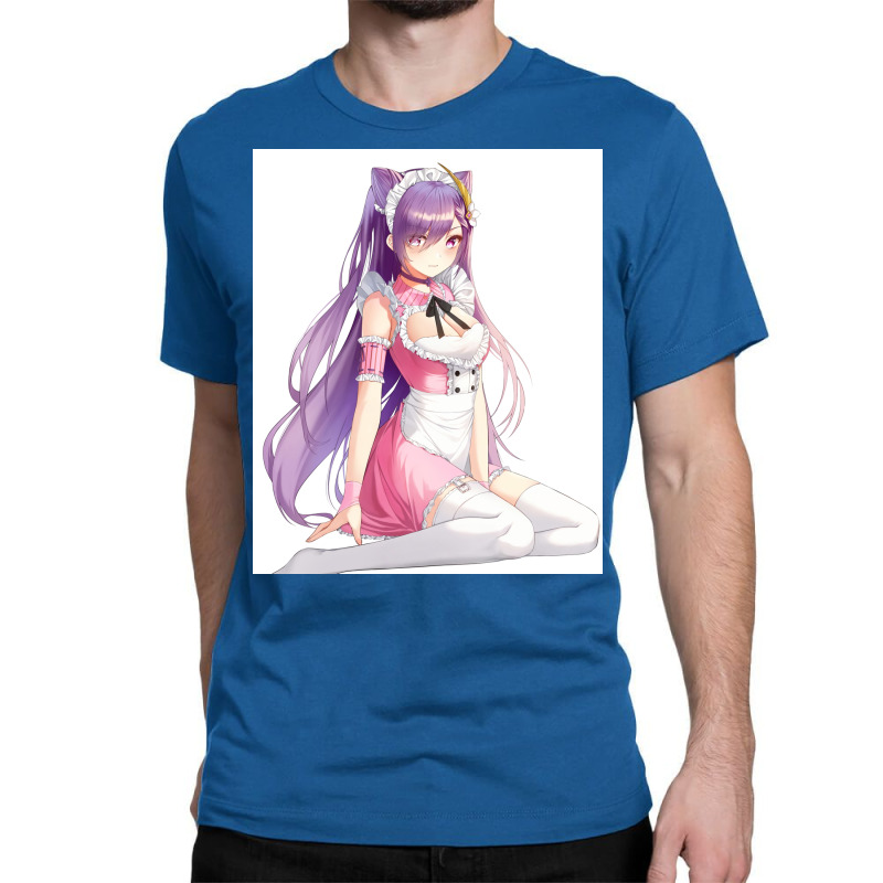 Keqing Cute Maid   Genshin Impact Classic T-shirt by juparridq | Artistshot