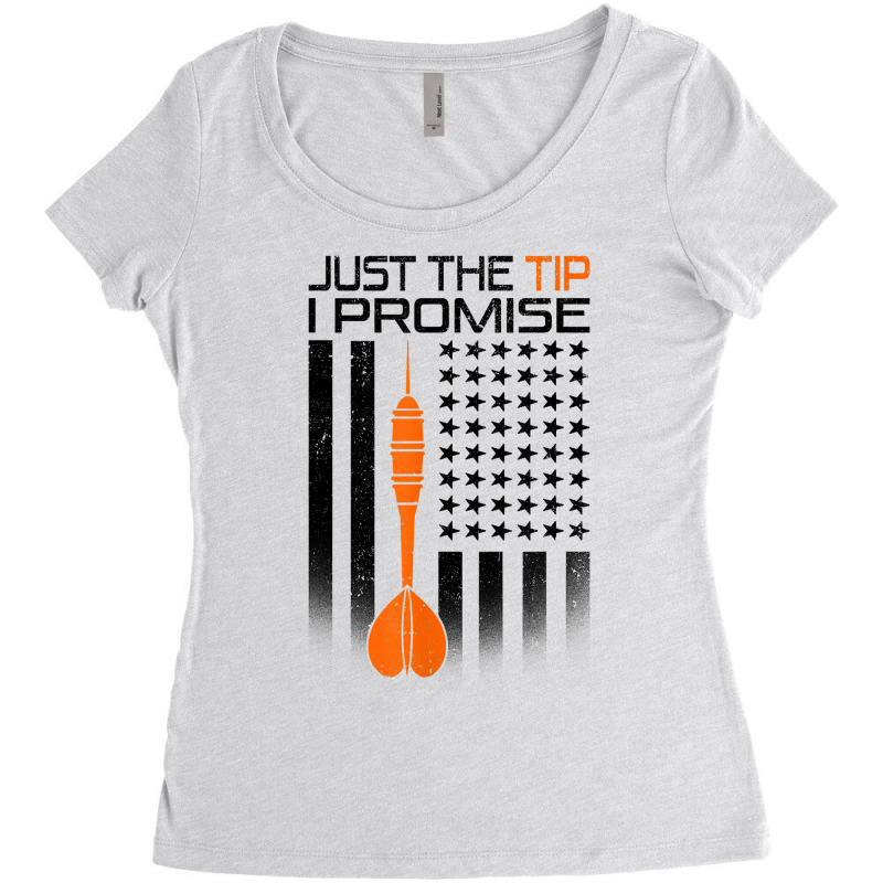 Just The Tip Dart Player Darting Dart Player Dartboard 184 T Shirt Women's Triblend Scoop T-shirt by anselmpru9bt | Artistshot