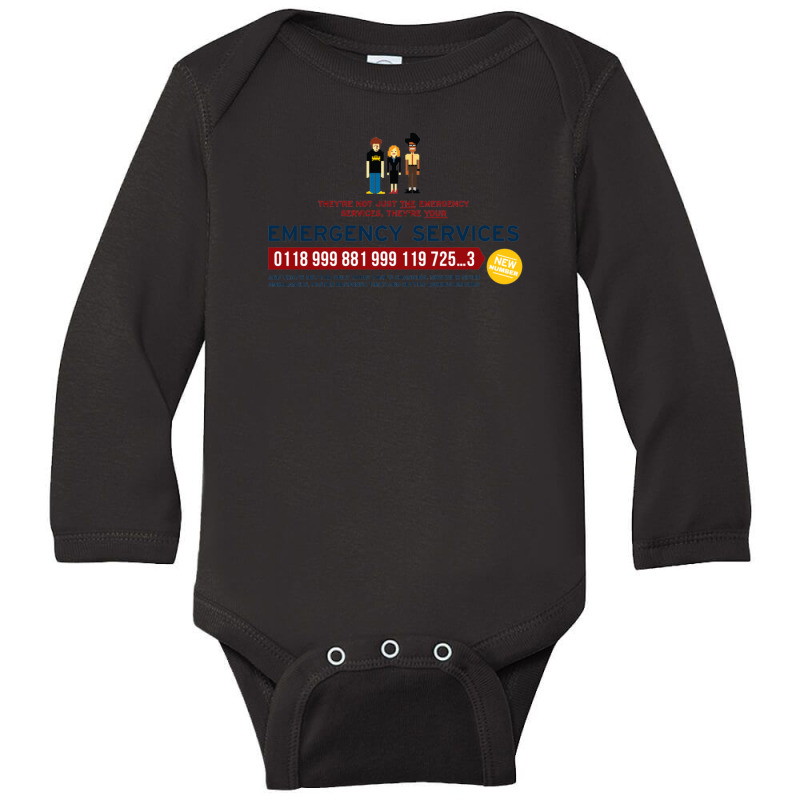 It Crowd - Emergency Services Long Sleeve Baby Bodysuit | Artistshot