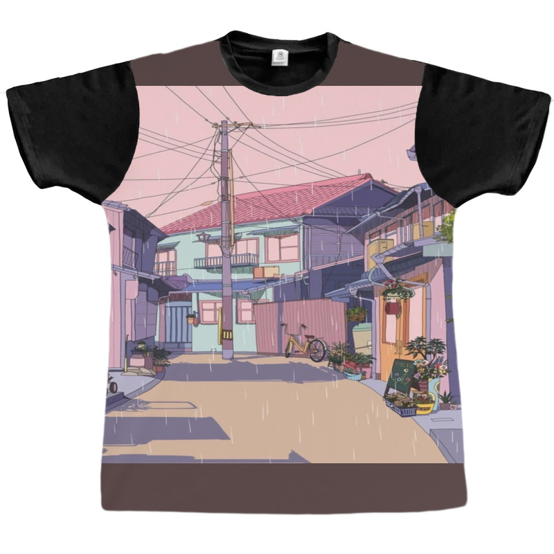 Lofi City Alley Graphic T-shirt | Artistshot