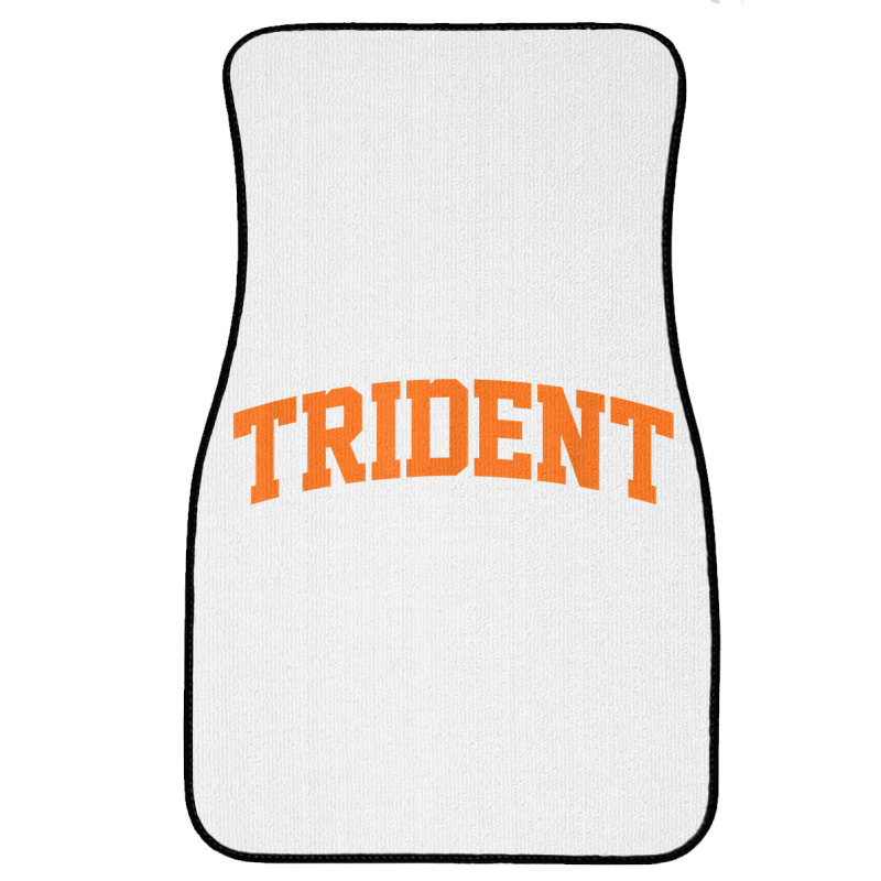 Trident Arch Athletic College University Alumni Style T Shirt Front Car Mat | Artistshot