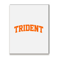 Trident Arch Athletic College University Alumni Style T Shirt Metal Print Vertical | Artistshot