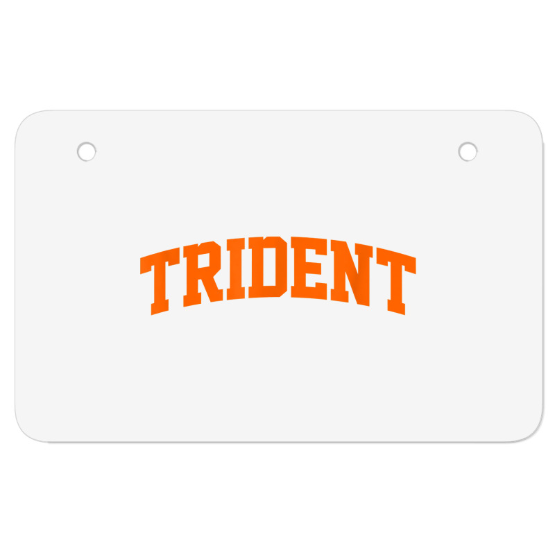 Trident Arch Athletic College University Alumni Style T Shirt Atv License Plate | Artistshot