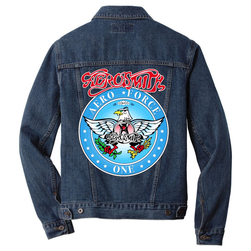 Vintage⭐ Aerosmith⭐rockin⭐ 5 Men Denim Jacket by aldbscanetoj | Artistshot