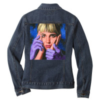 Beach Bunny Emotional Creature Album Cover Sticker Ladies Denim Jacket | Artistshot